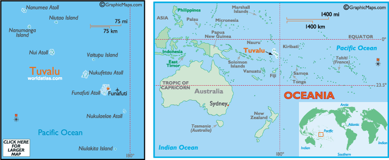 tuvalu carte oceanie
